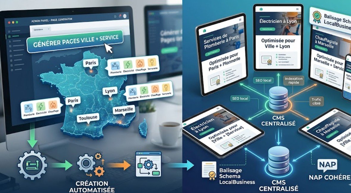 Pages géolocalisées SEO local