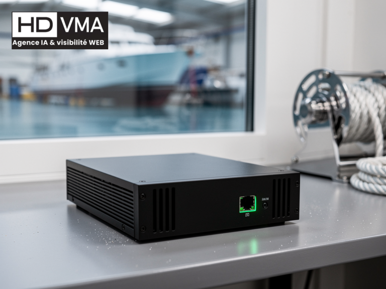 Cas d'usage automatisation IA dans le nautisme : mini-serveur edge supervision chantier naval