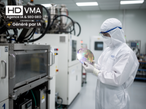 Puces chinoises face à TSMC : plaques de silicium gravées en salle de production