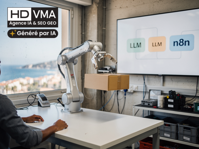 IA dans les Alpes-Maritimes : robot, LLM et automatisation n8n à Cannes
