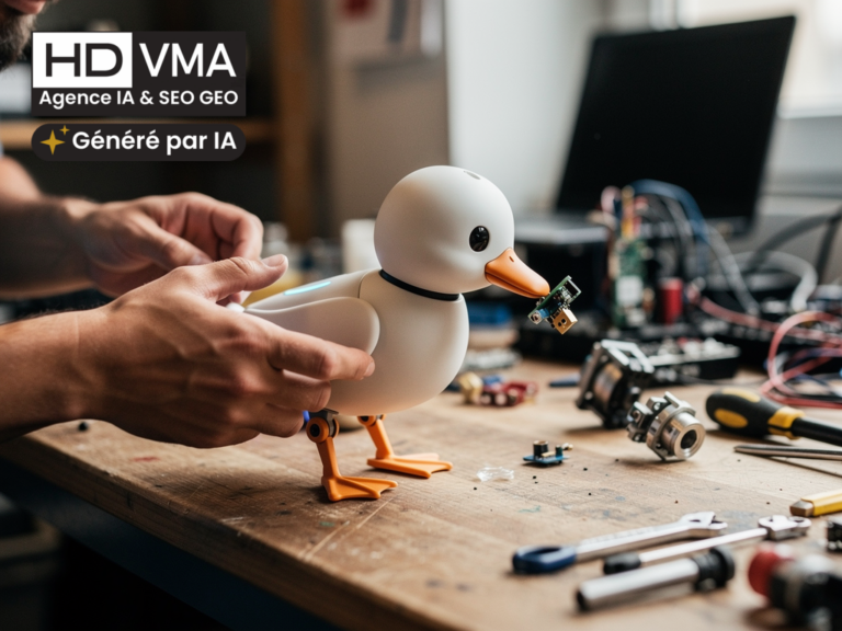 Robot new look Microduck, petit robot canard de l'IA physique en 2026